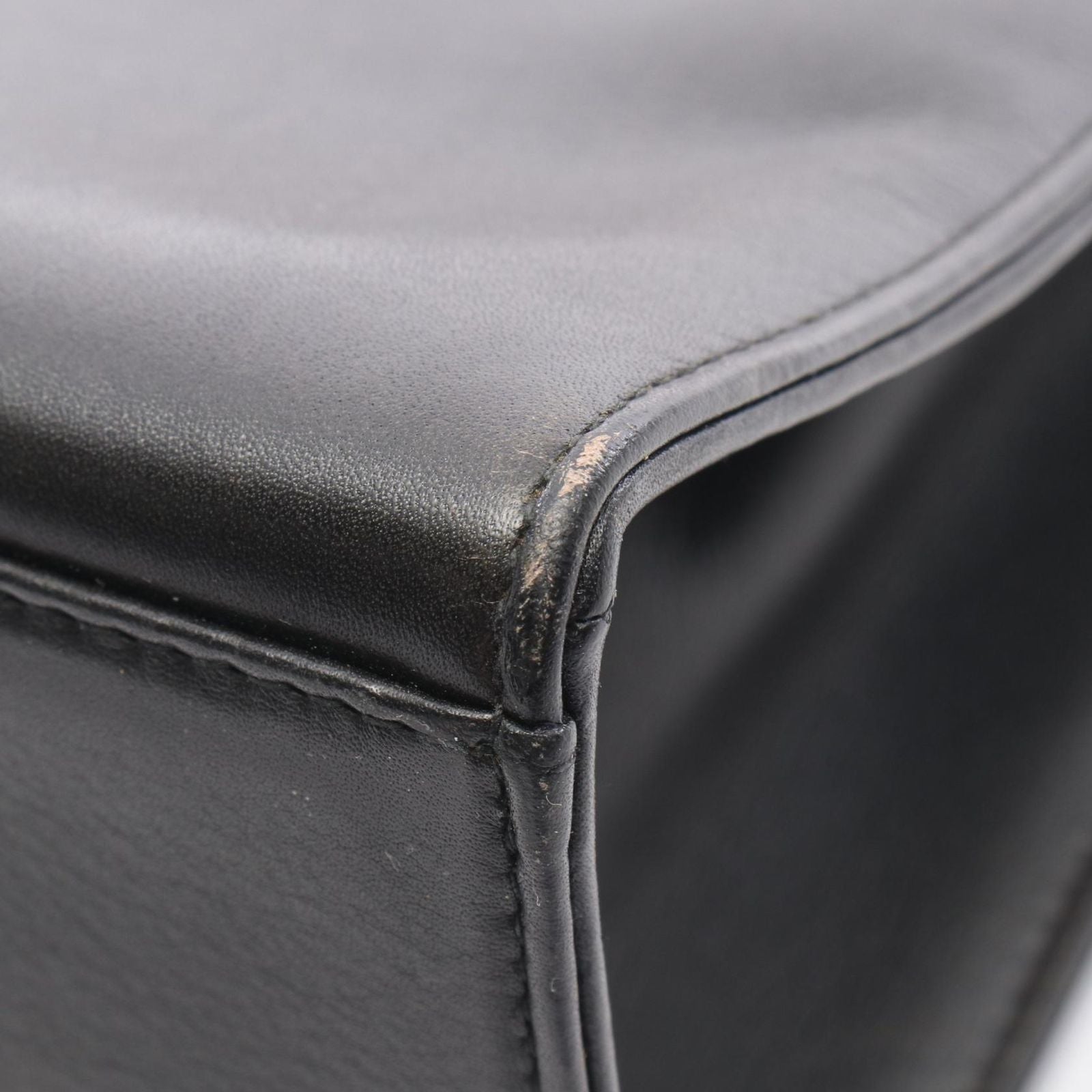 Chanel Handbag Handle Black Leather — view 8