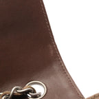 Chanel Shoulder Bag New Travel Line Khaki Leather New Single Flap Chain — view 8