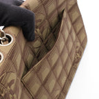 Chanel Shoulder Bag New Travel Line Khaki Leather New Single Flap Chain — view 6