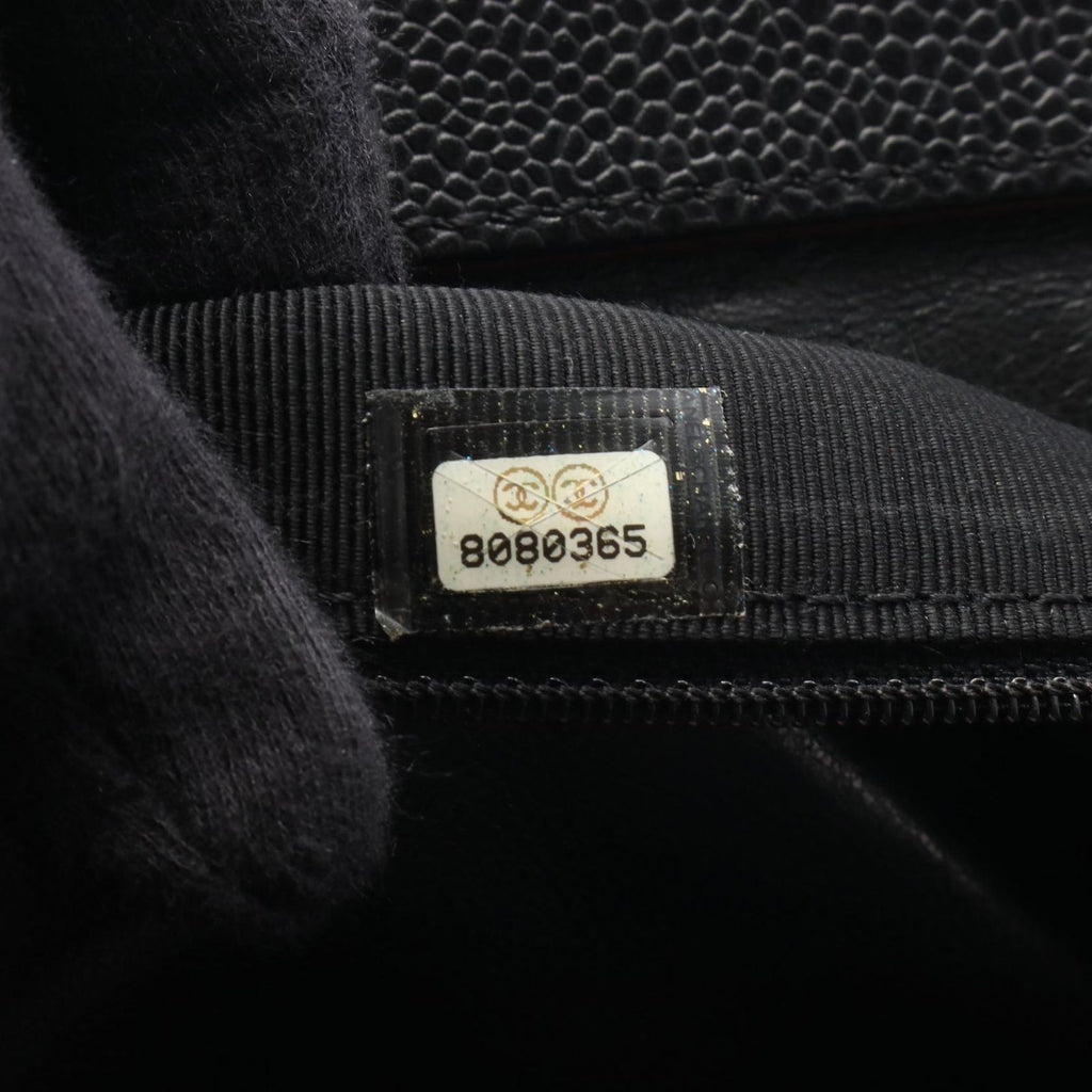 Chanel Tote Quilted Black Brown Calf Chain — view 5