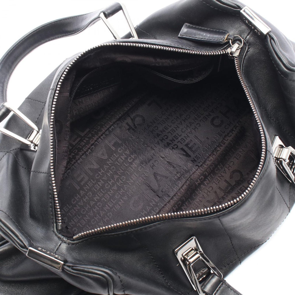 Chanel Tote Choco Bar Black Lambskin Mini — view 3