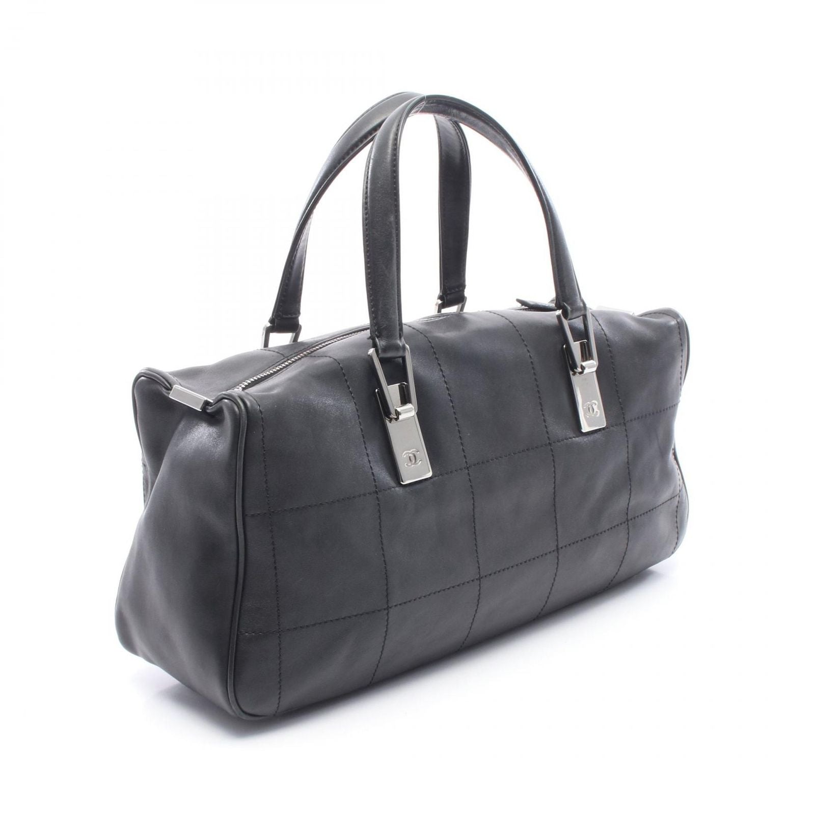 Chanel Tote Choco Bar Black Lambskin Mini — view 2