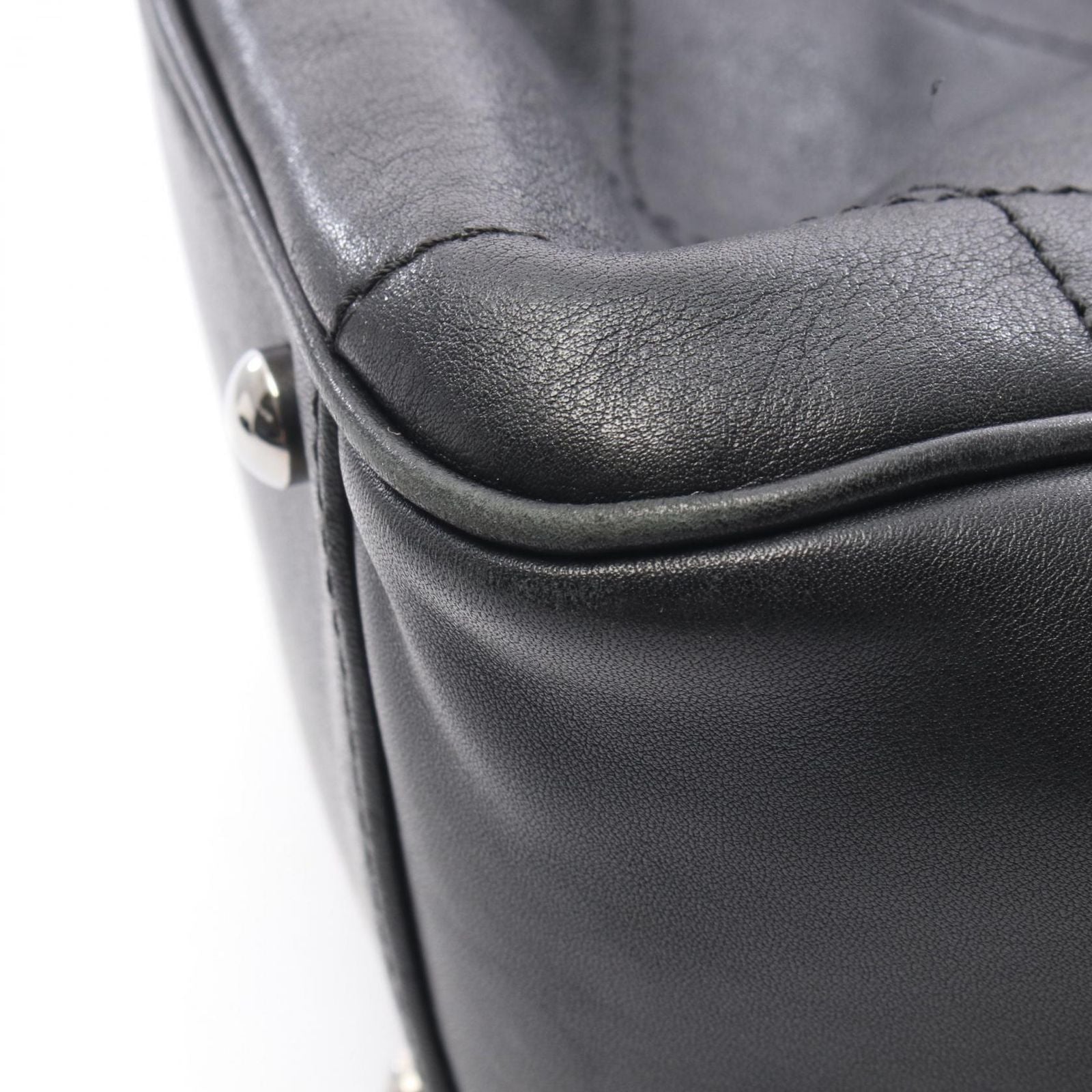 Chanel Tote Choco Bar Black Lambskin Mini — view 8