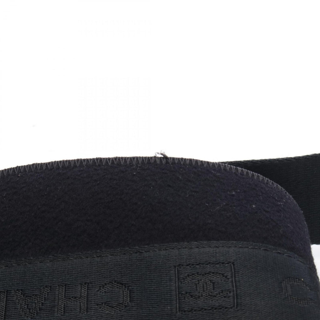 Chanel Shoulder Bag Sports Line Black Nylon Leather — view 8