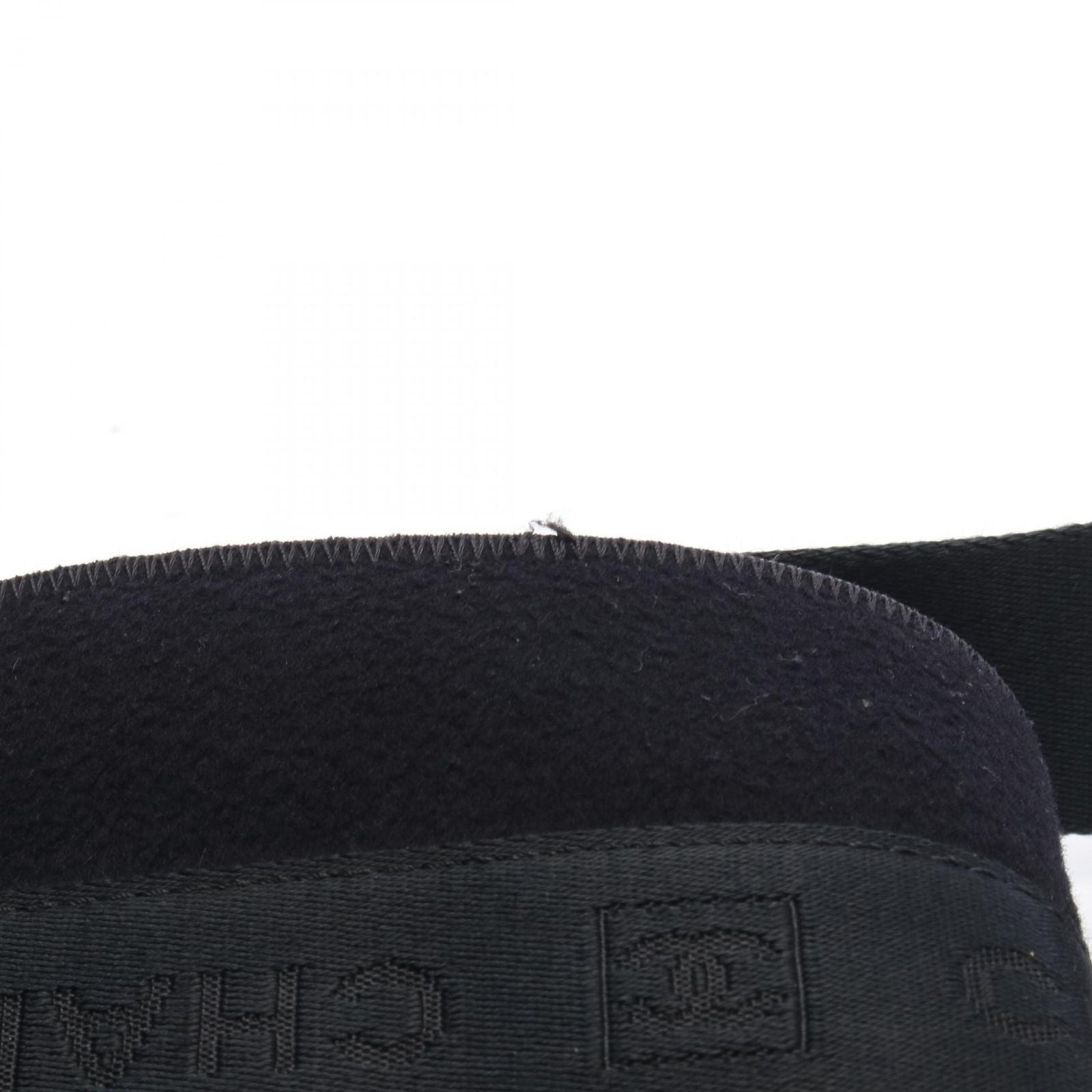 Chanel Shoulder Bag Sports Line Black Nylon Leather — view 8