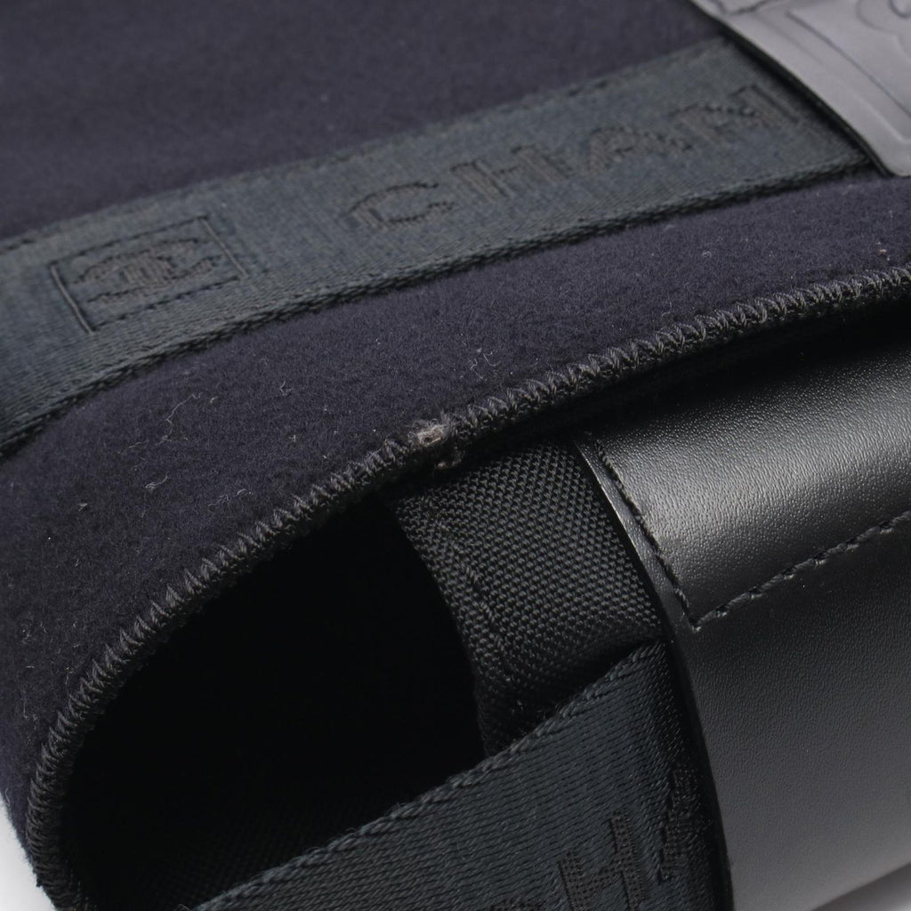 Chanel Shoulder Bag Sports Line Black Nylon Leather — view 6