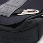 Chanel Shoulder Bag Sports Line Black Nylon Leather — view 7