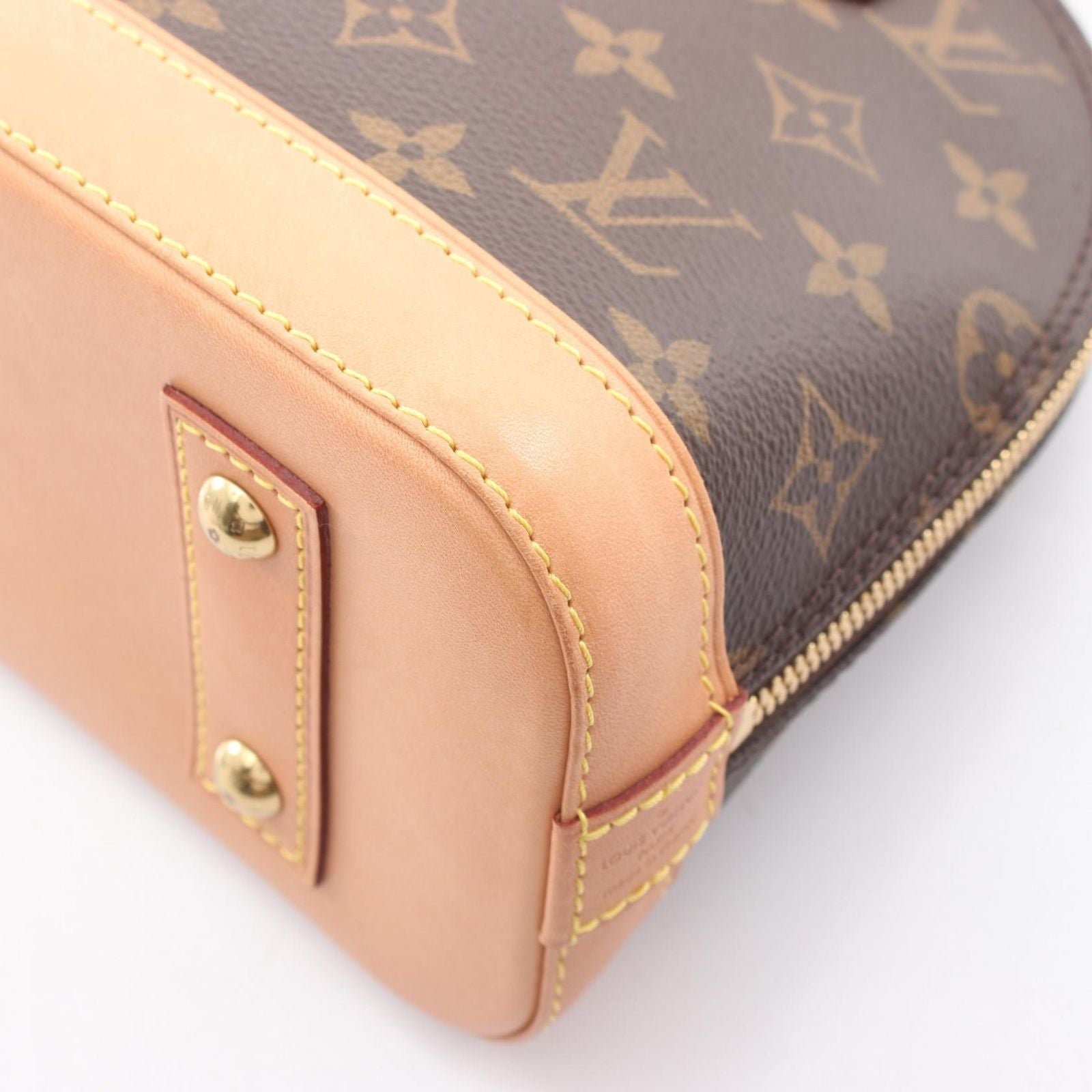 Louis Vuitton Handbag Alma BB Monogram 2-Way Canvas Leather — view 8