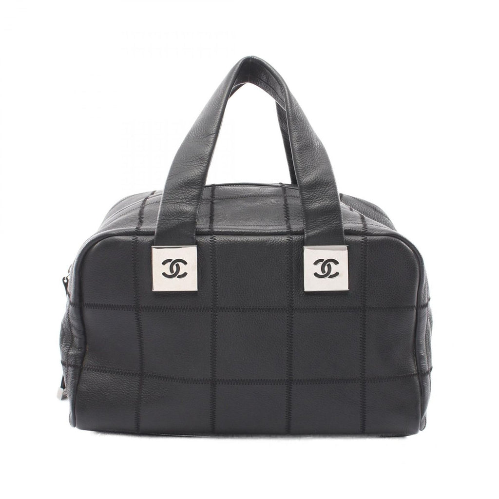 Chanel Choco Bar Black Calf Boston