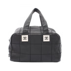 Chanel Choco Bar Black Calf Boston