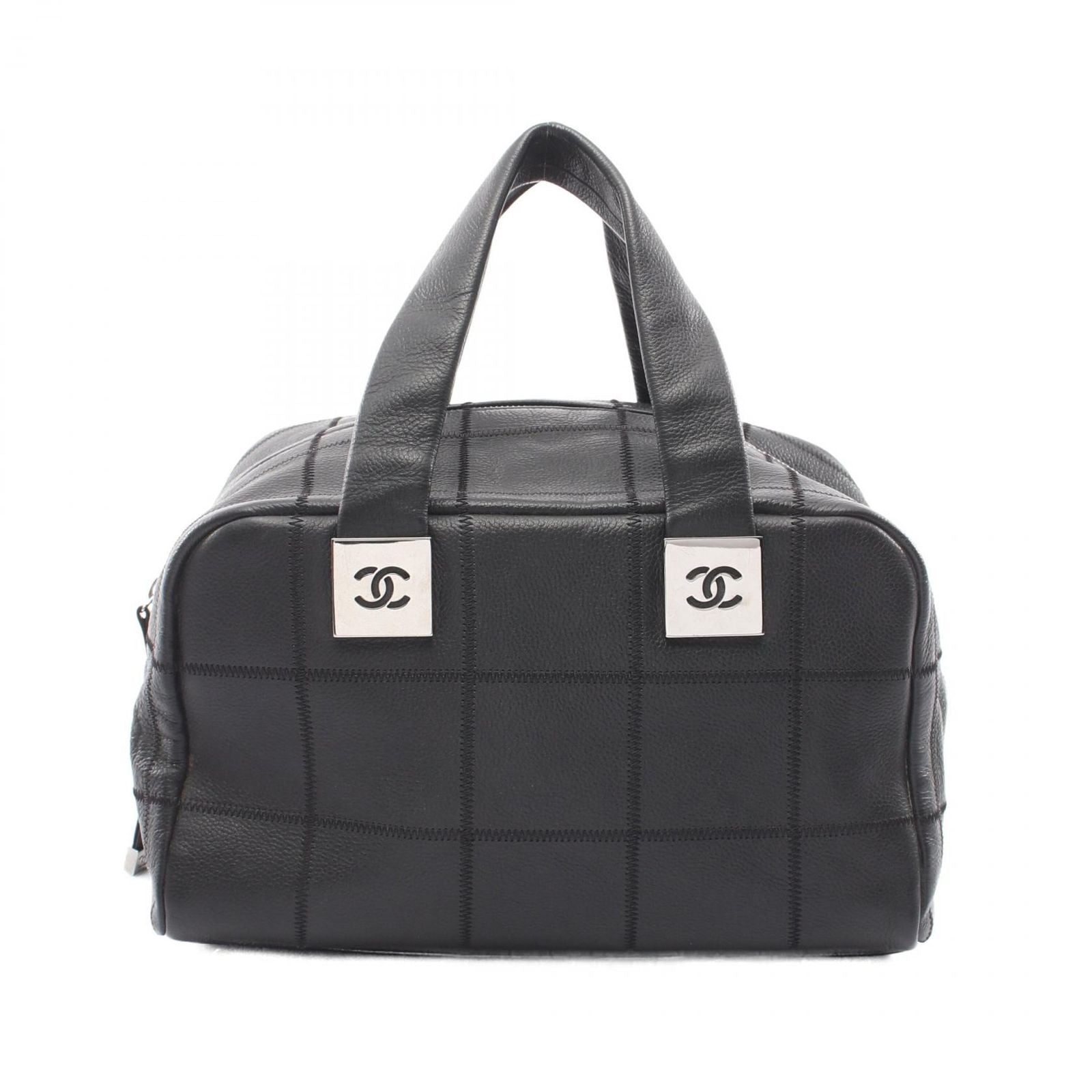 Chanel Choco Bar Black Calf Boston