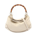 Gucci Handbag Bamboo 2-Way Ivory Leather Shoulder