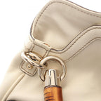 Gucci Handbag Bamboo 2-Way Ivory Leather Shoulder — view 7