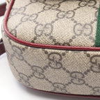 Gucci Handbag Ophidia Small Top Handle Bag 2-Way Beige Wine Red Canvas Leather — view 5