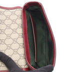 Gucci Handbag Ophidia Small Top Handle Bag 2-Way Beige Wine Red Canvas Leather — view 3