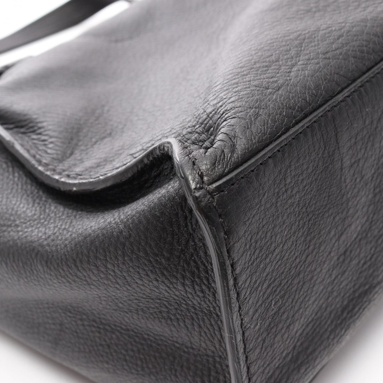 Chanel Tote CC Logo Black Leather — view 7