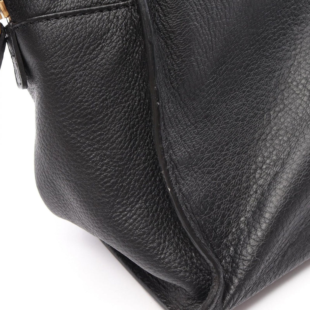 Chanel Tote CC Logo Black Leather — view 8
