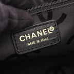 Chanel Tote CC Logo Black Leather — view 4