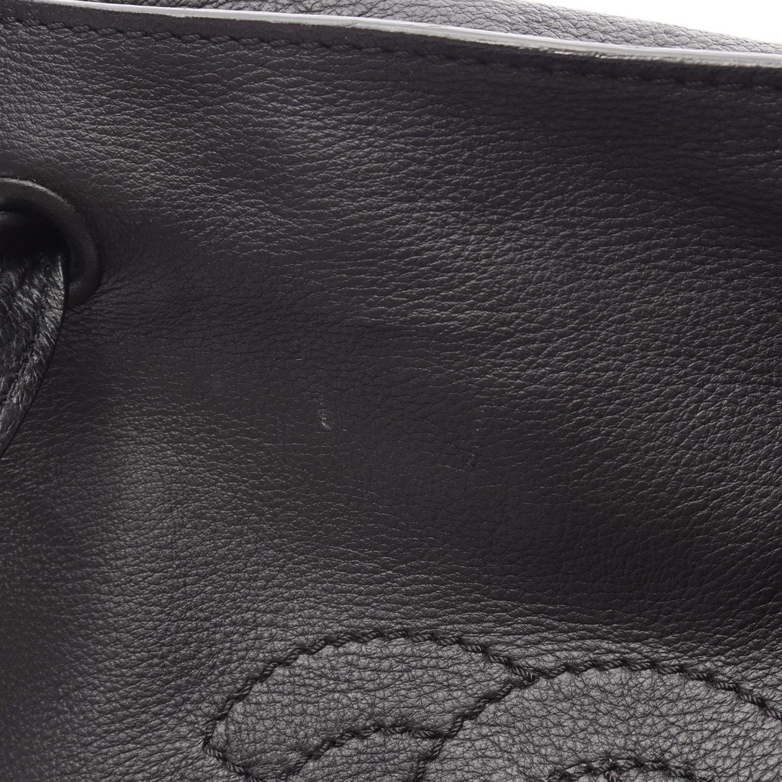 Chanel Tote CC Logo Black Leather — view 6