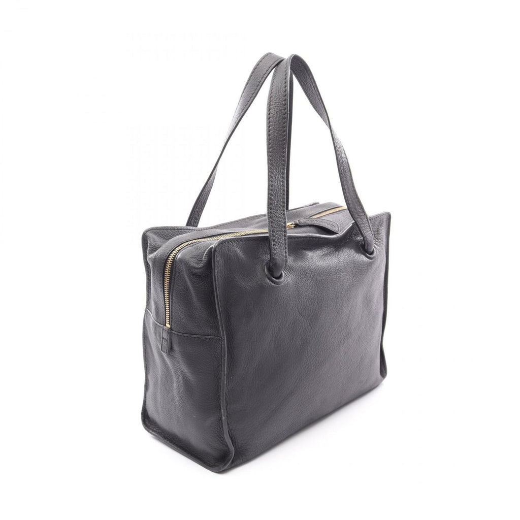 Chanel Tote CC Logo Black Leather — view 2