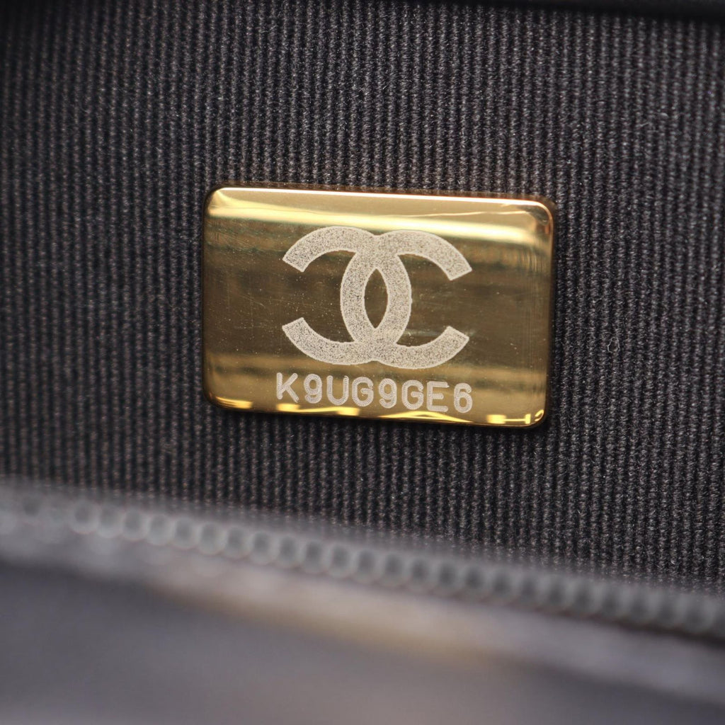 Chanel Shoulder Bag Quilted Small Flap Black Lambskin Chain — view 5