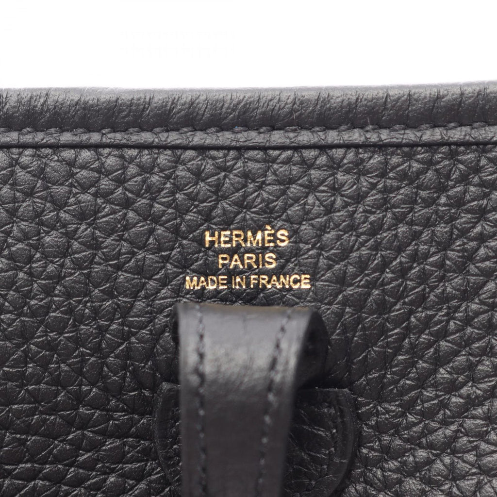 Hermes Shoulder Bag Evelyne TPM Amazon Black Leather TPM — view 4