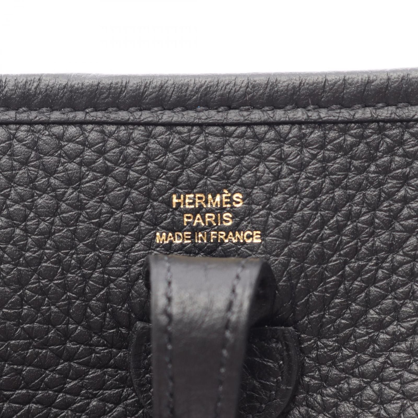 Hermes Shoulder Bag Evelyne TPM Amazon Black Leather TPM — view 4