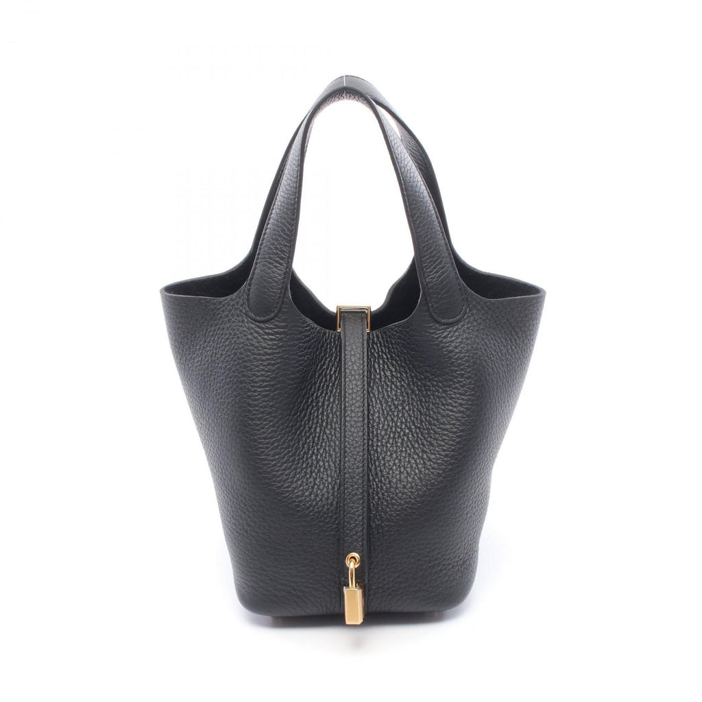 Hermes Handbag Picotin Lock PM Black Leather