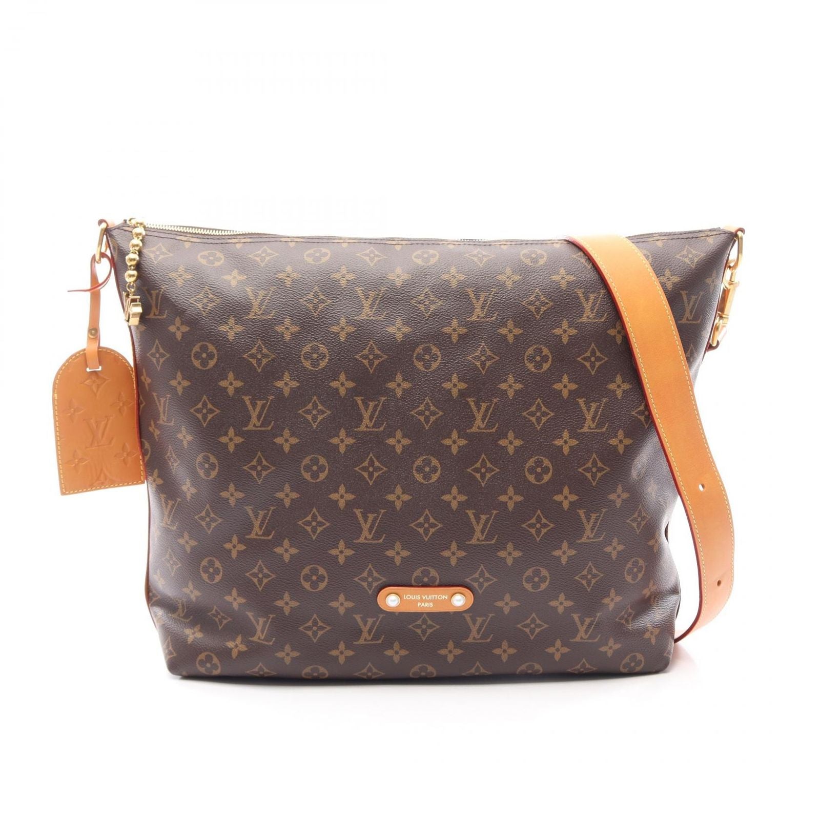 Louis Vuitton Shoulder Bag Vagabond Hobo Monogram Canvas Leather