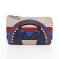 Hermes Pouch Carre Pocket Long Rainbow Love Beton Multi