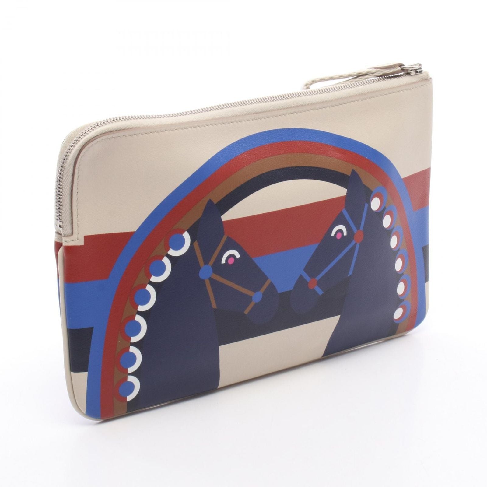 Hermes Pouch Carre Pocket Long Rainbow Love Beton Multi — view 2