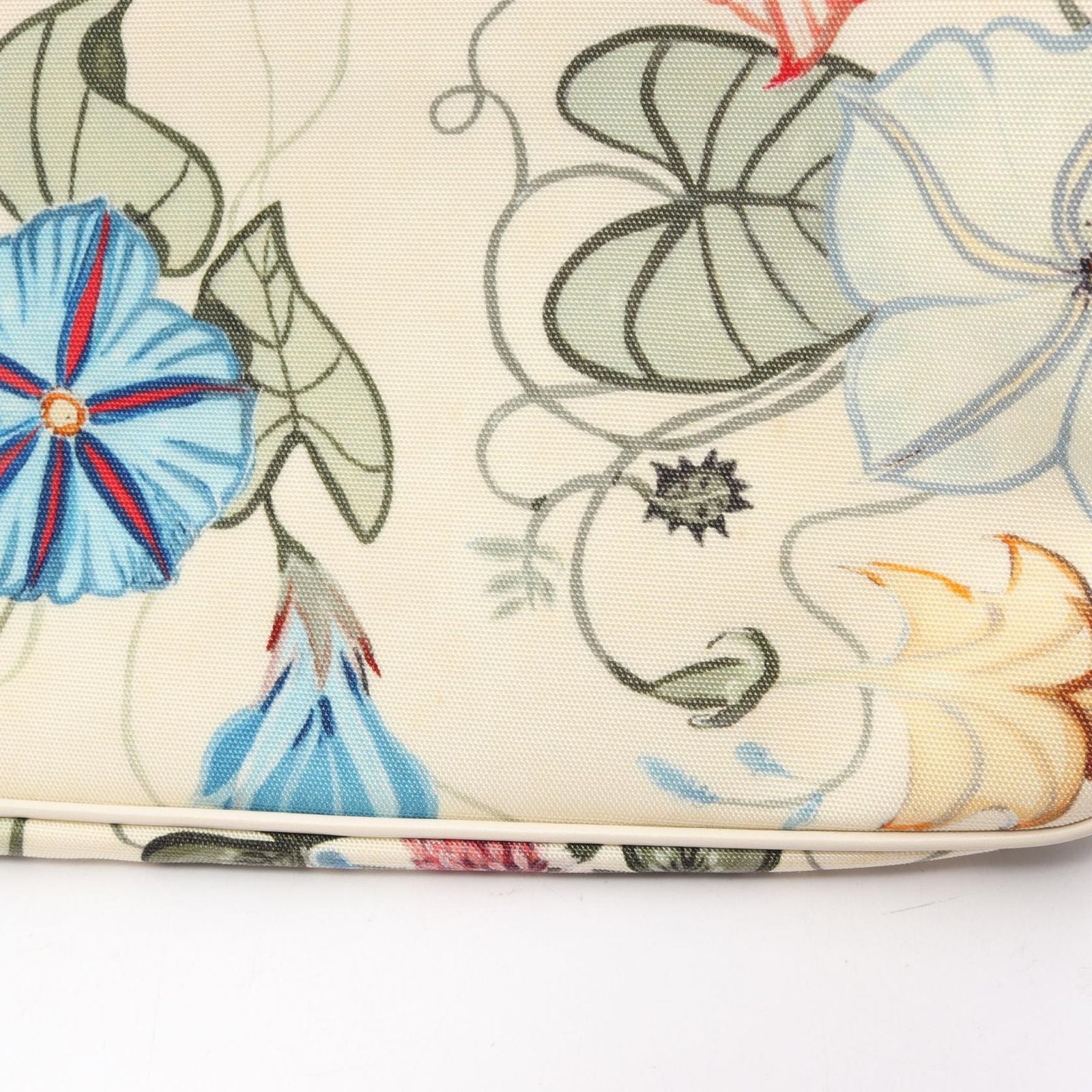 Gucci Tote Krisnight Flora Off White Multi Leather 2-Way — view 8