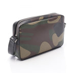 Celine Shoulder Bag Camouflage Khaki Beige Canvas Leather — view 2