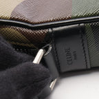 Celine Shoulder Bag Camouflage Khaki Beige Canvas Leather — view 7
