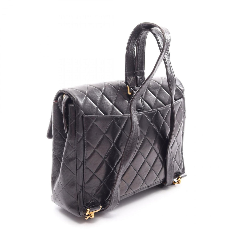 Chanel Backpack Quilted Black Lambskin — view 2