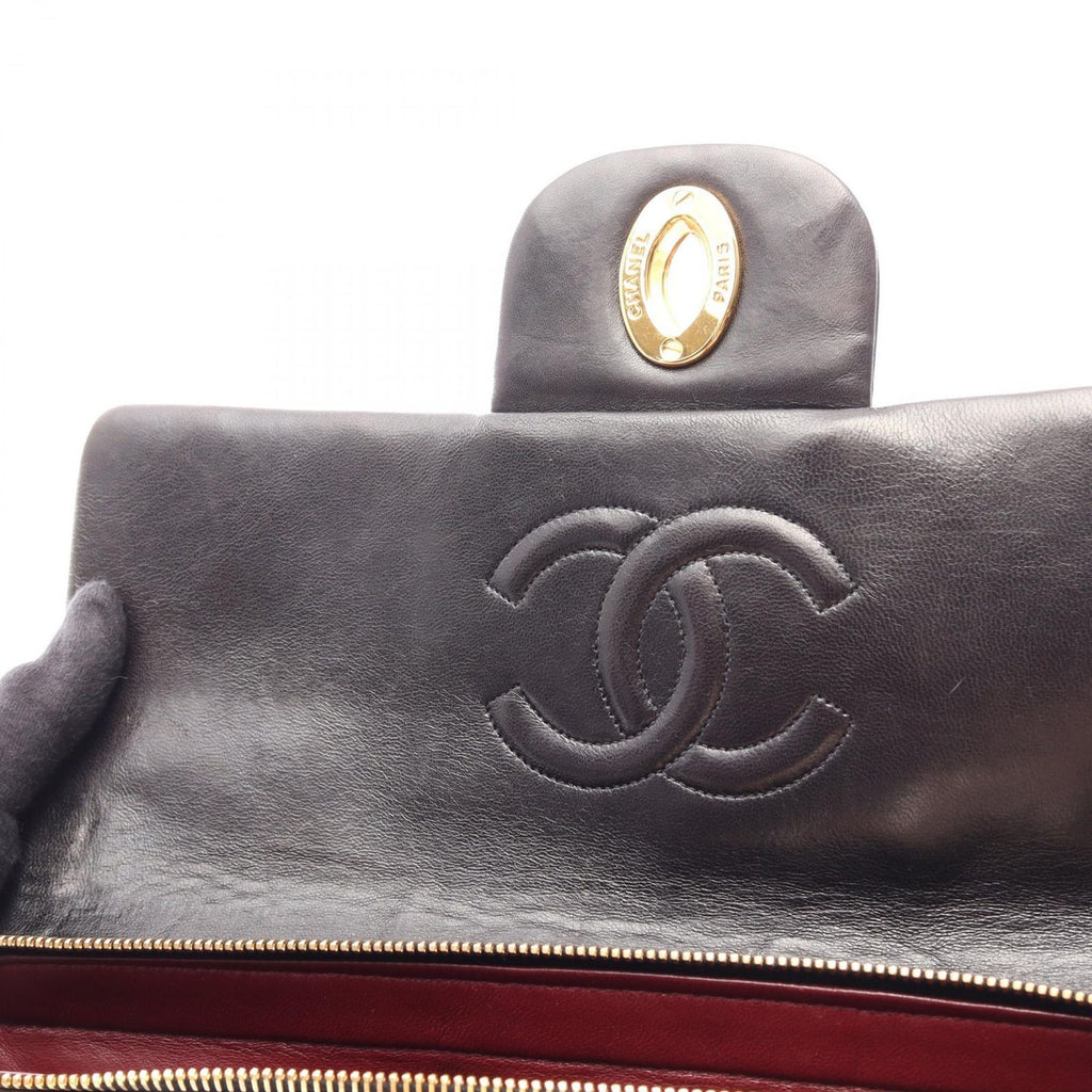 Chanel Backpack Quilted Black Lambskin — view 8