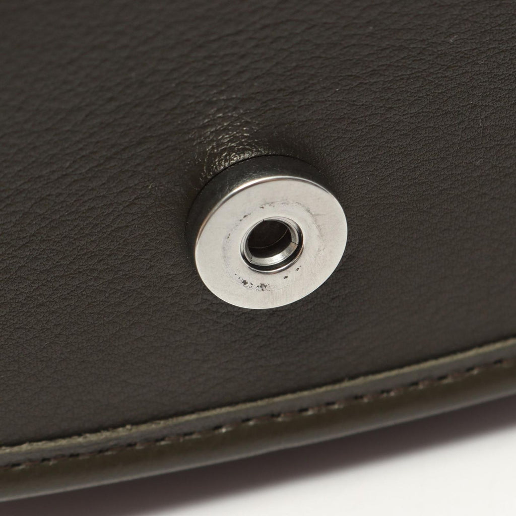 Celine Shoulder Bag Small Besace Strap Triomphe Olive Leather — view 5