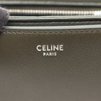 Celine Shoulder Bag Small Besace Strap Triomphe Olive Leather — view 4