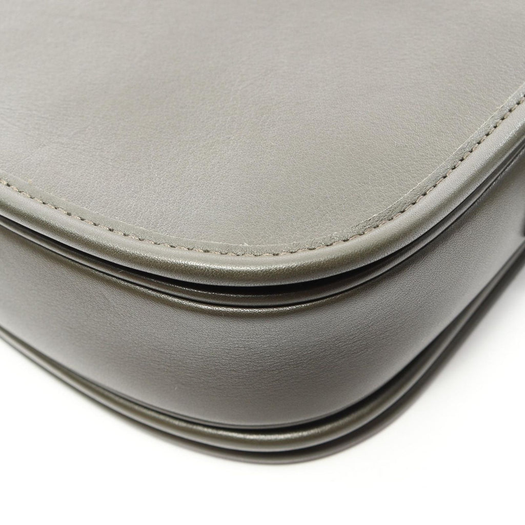 Celine Shoulder Bag Small Besace Strap Triomphe Olive Leather — view 7