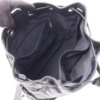 Chanel Backpack Quilted Black Caviar Leather Drawstring — view 3