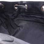 Chanel Backpack Quilted Black Caviar Leather Drawstring — view 8