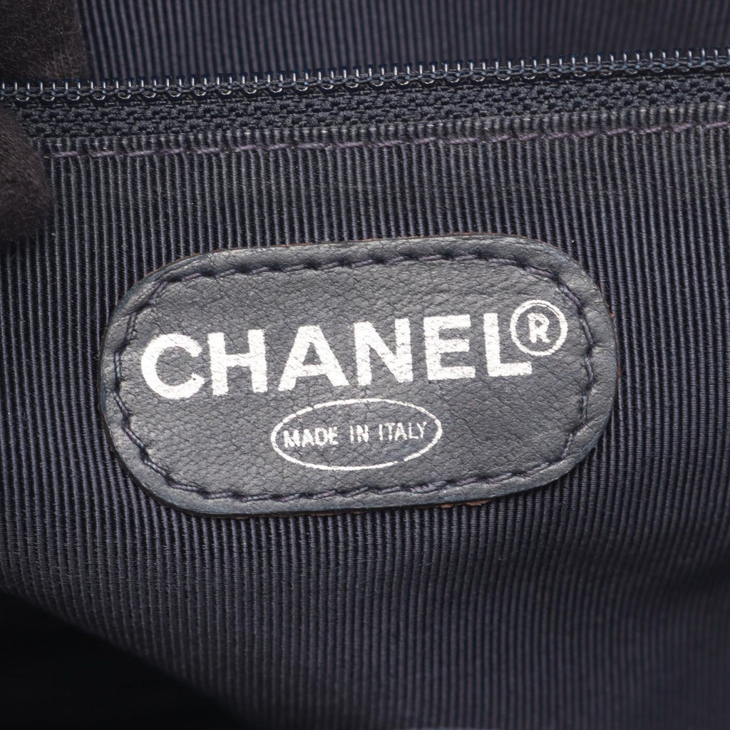 Chanel Backpack Quilted Black Caviar Leather Drawstring — view 4
