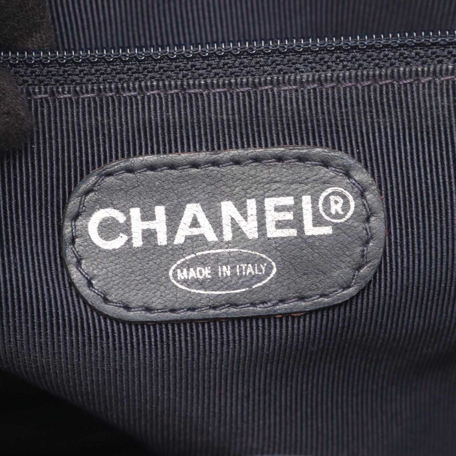Chanel Backpack Quilted Black Caviar Leather Drawstring — view 4
