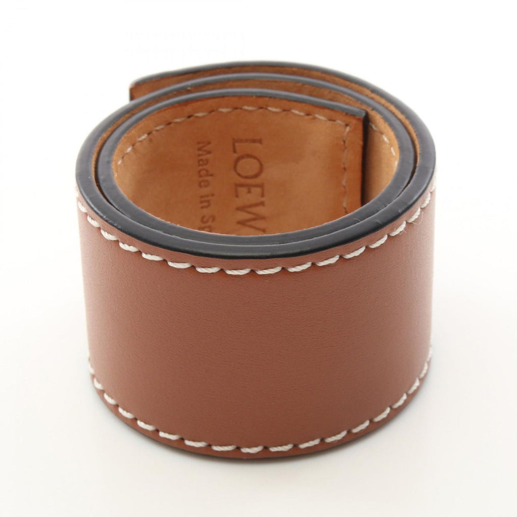 Loewe Bracelet Anagram Slap Small Brown Leather — view 2