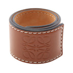 Loewe Bracelet Anagram Slap Small Brown Leather
