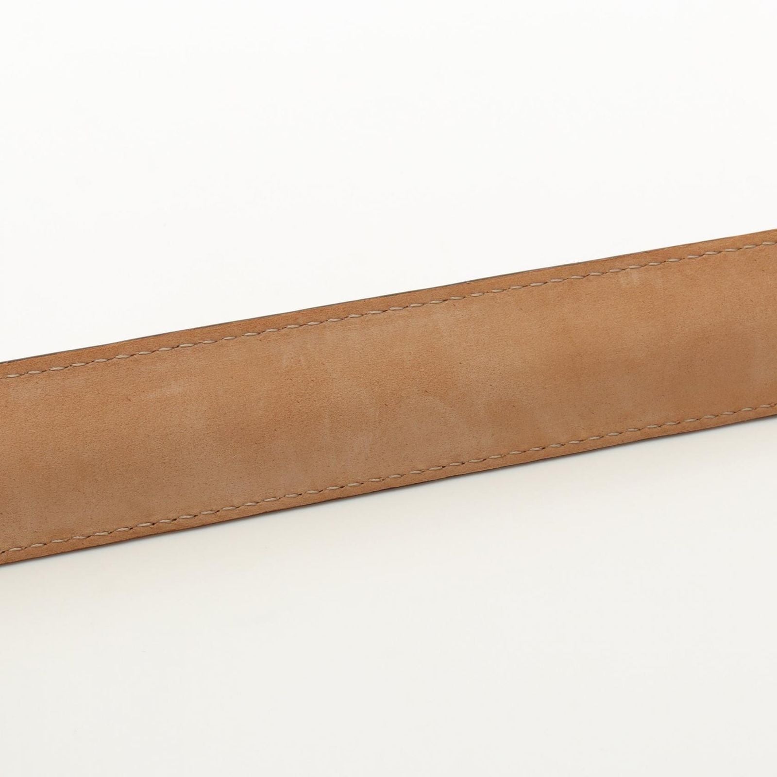 Loewe Bracelet Anagram Slap Small Brown Leather — view 5