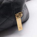 Chanel Boston Bag Quilted CC Logo Black Calf — view 7