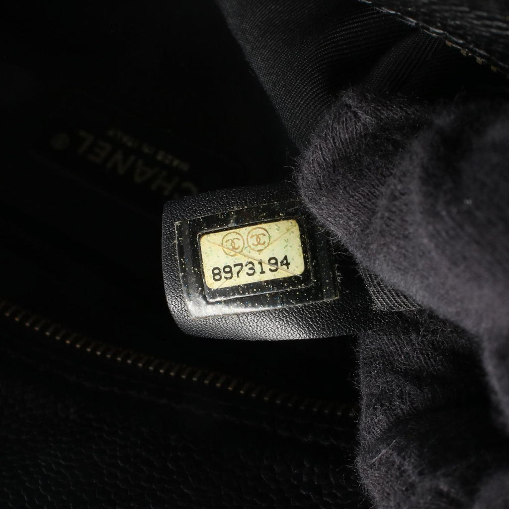 Chanel Boston Bag Quilted CC Logo Black Calf — view 5