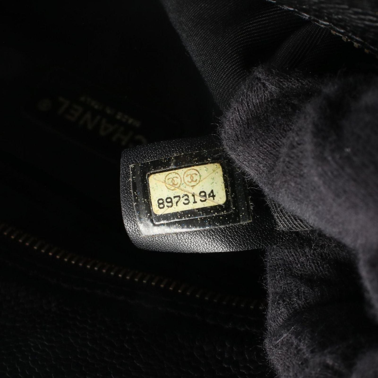 Chanel Boston Bag Quilted CC Logo Black Calf — view 5