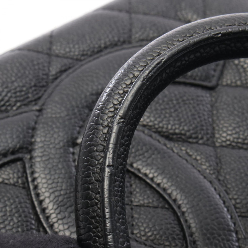 Chanel Boston Bag Quilted CC Logo Black Calf — view 9